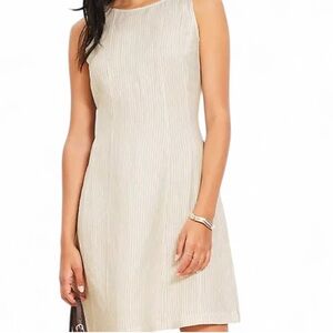 LOFT Bage Ribbed Texture  Dress Sleeveless W/Back Zipper&Adjustable Straps NWT